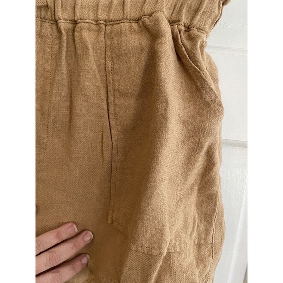 Blank NYC Paper bag Tan High Waist Shorts NWT Size Large - Picture 2 of 8